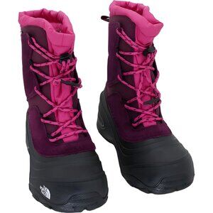 The North Face Alpenglow V WP Girls Snow Hiking Boots Black/Boysenberry US 5